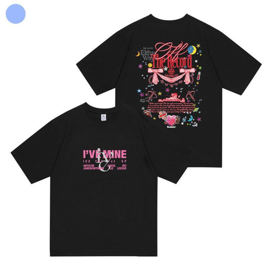 IVE MERCH T-SHIRT - I'VE MINE 100% COTTON (various colors)