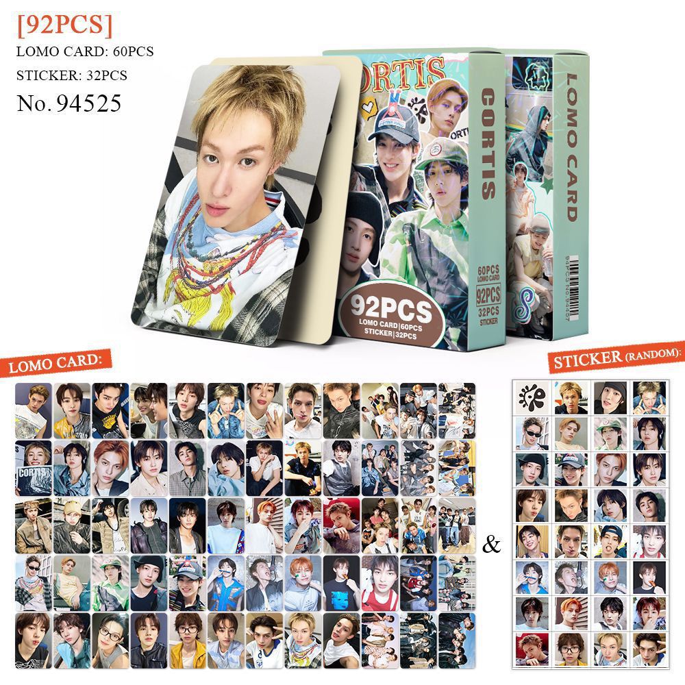 CORTIS PHOTOCARDS 92 PCS (60 PHOTOCARDS + 32 STICKERS)