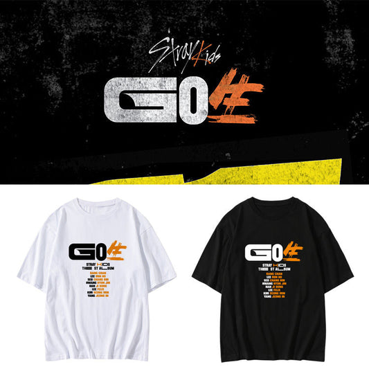 STRAY KIDS MERCH GO生 (GO LIVE) TSHIRT 100% COTTON