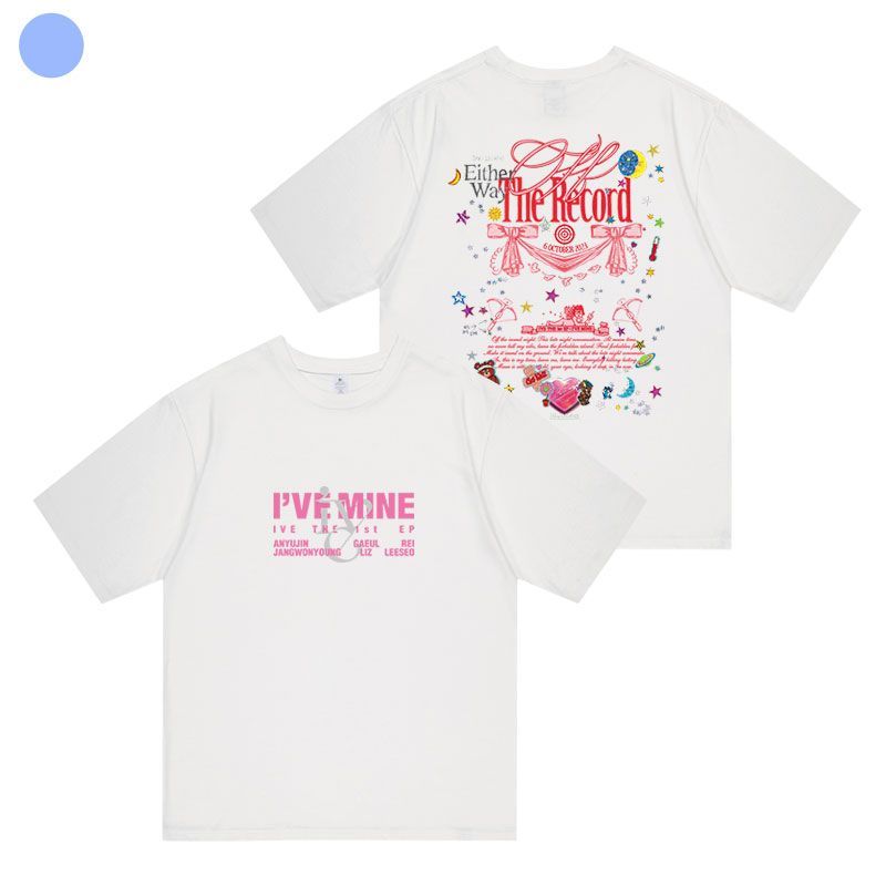 IVE MERCH T-SHIRT - I'VE MINE 100% COTTON (various colors)