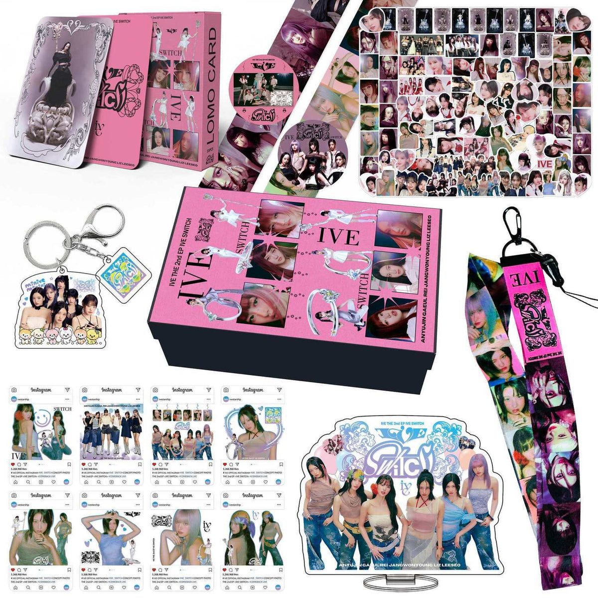 IVE MERCH BOX SWITCH 166 PCS (GIFT BOX WITH SEVERAL ITEMS!✨)