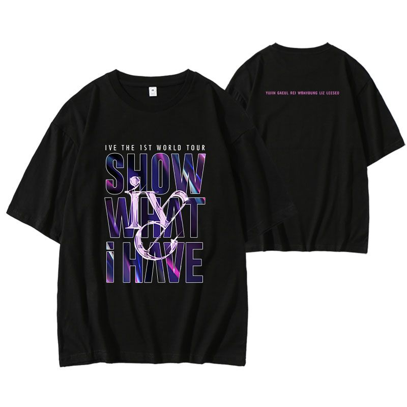 IVE MERCH 1St WORD TOUR T-SHIRTS 2024 “Show What I have” 100% COTTON