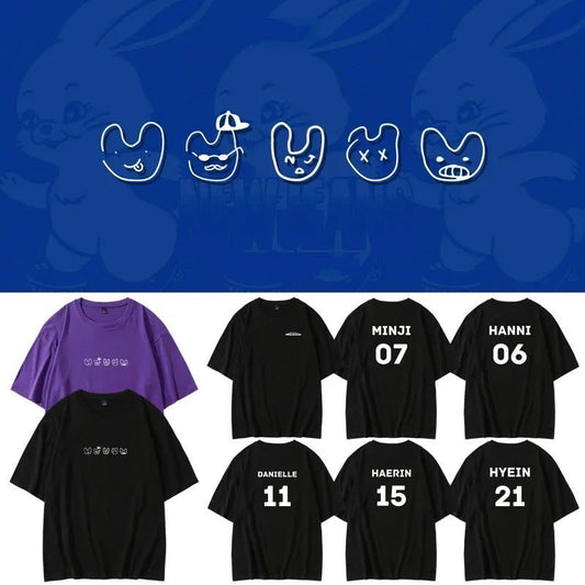 NEWJEANS T-SHIRTS 100% COTTON - various colors