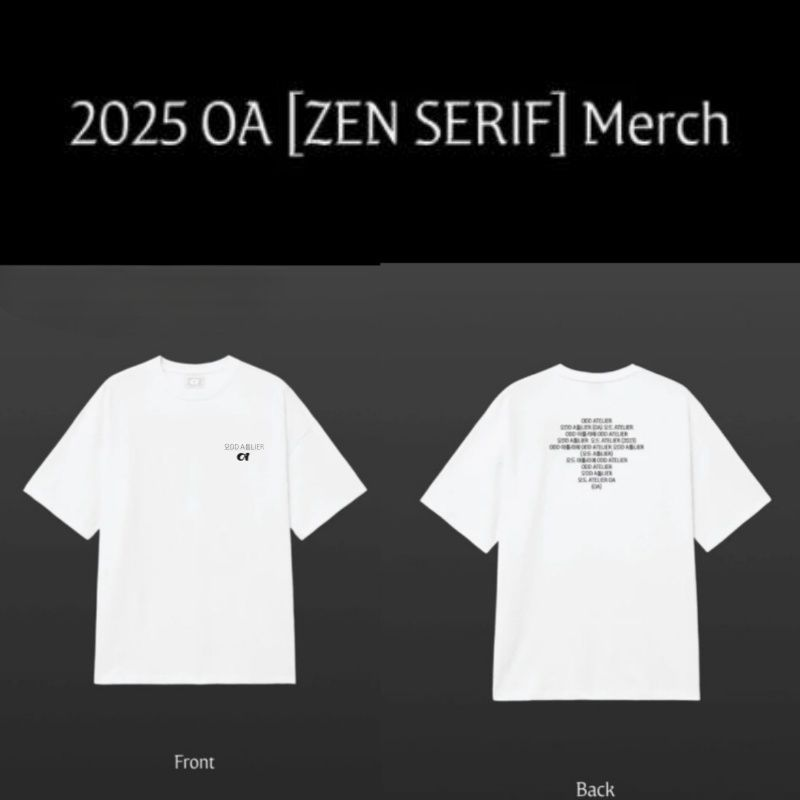 JENNIE (BLACKPINK) ZEN SERIF T-SHIRT 100% COTTON