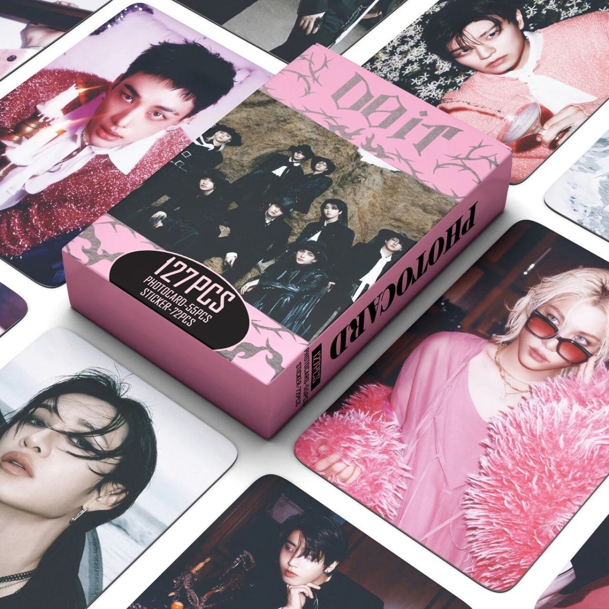 STRAY KIDS MERCH PHOTOCARDS 127 PCS DO IT (55 CARDS + 72 STICKERS)