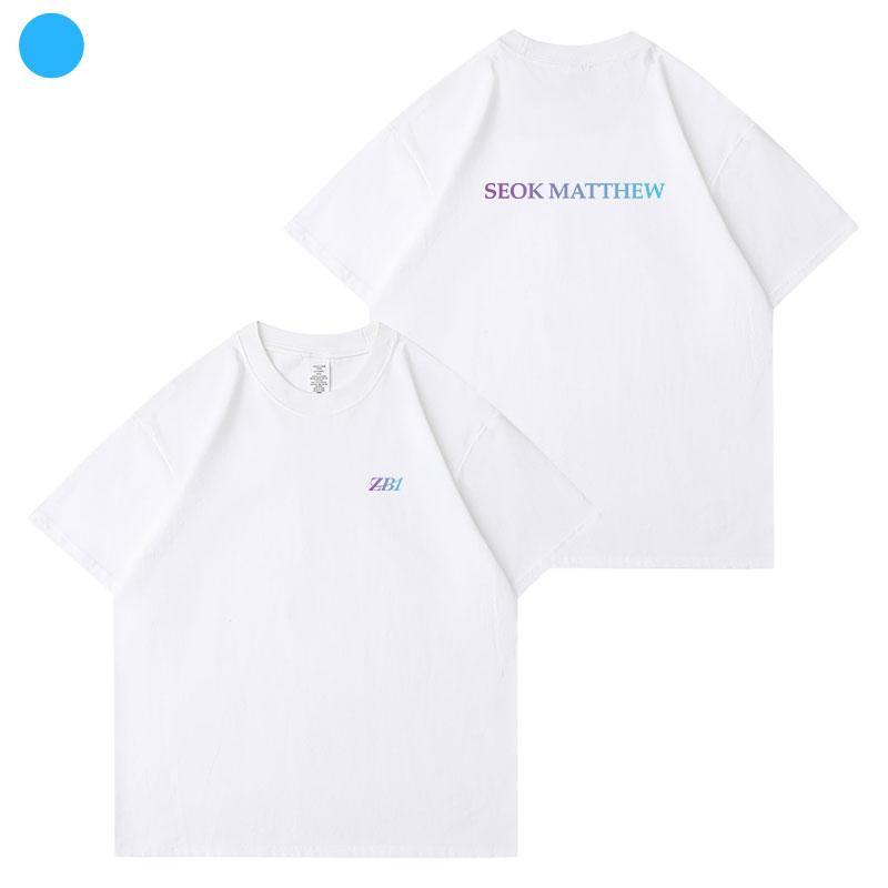 ZB1 ZEROBASEONE T-SHIRTS 100% COTTON - WHITE AND BLACK