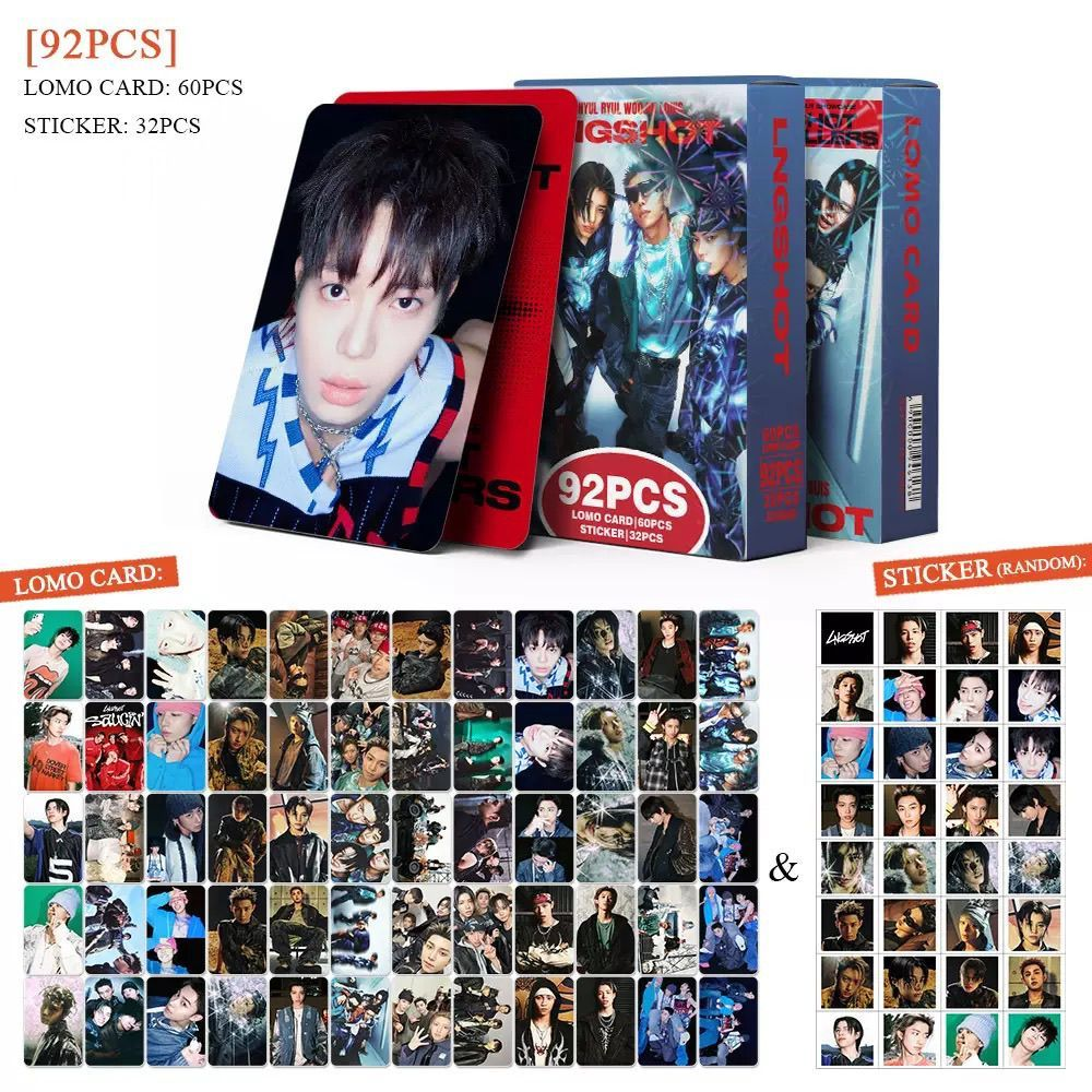 LNGSHOT PHOTOCARDS 92PCS (60 PHOTOCARDS+ 32 STICKERS)