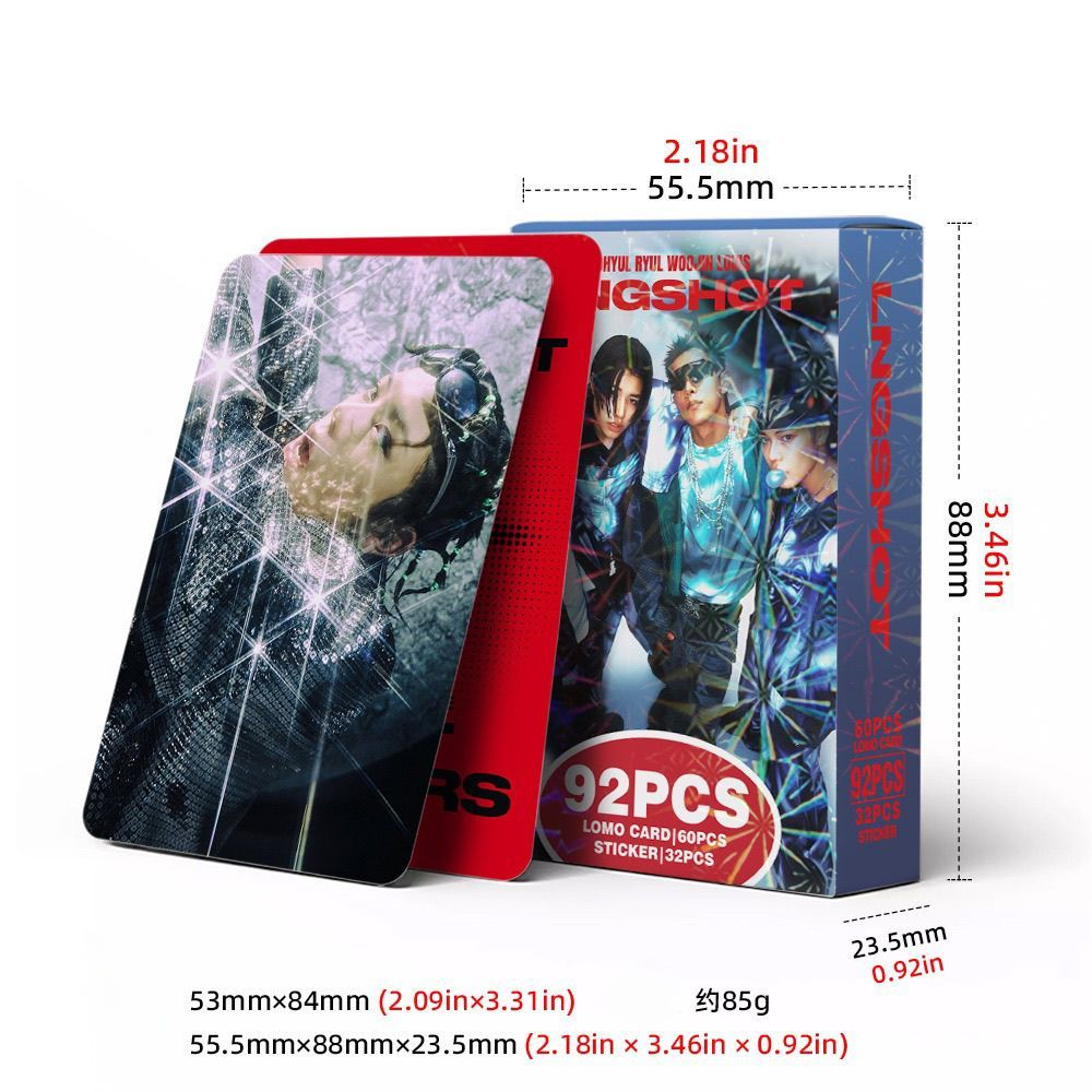 LNGSHOT PHOTOCARDS 92PCS (60 PHOTOCARDS+ 32 STICKERS)
