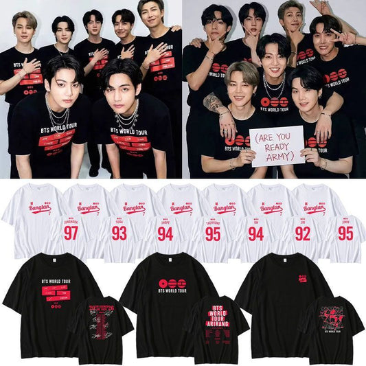 BTS WORLD TOUR 2026 ARIRANG T-SHIRTS 100% COTTON
