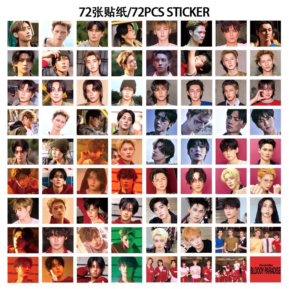 PHOTOCARDS ENHYPEN THE SIN: BLISS 127 PCS (55 Photocards + 72 Stickers)