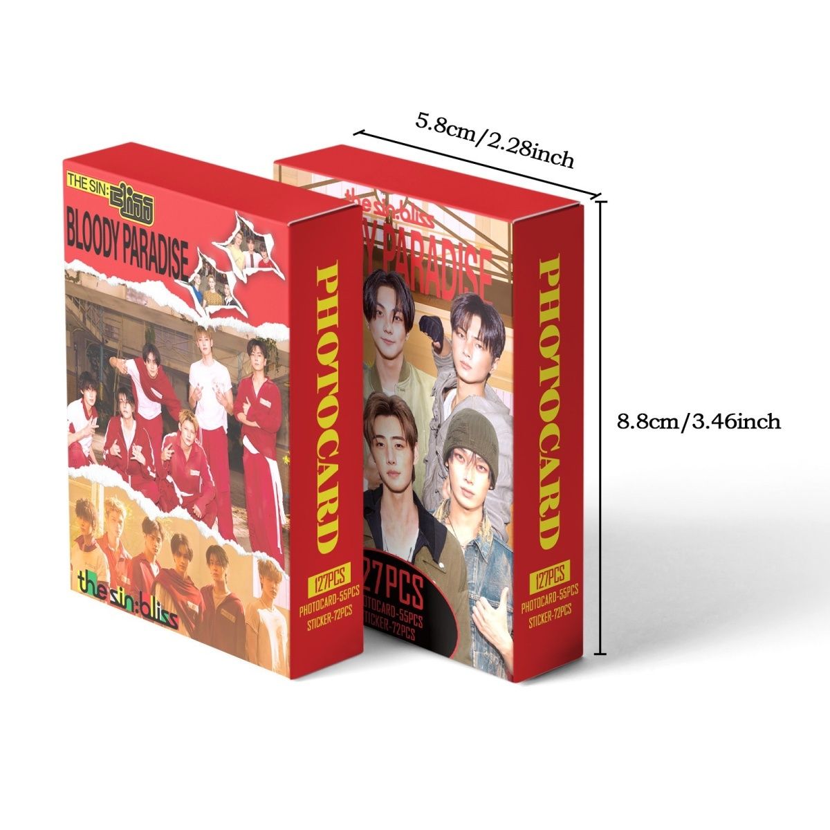 PHOTOCARDS ENHYPEN THE SIN: BLISS 127 PCS (55 Photocards + 72 Stickers)