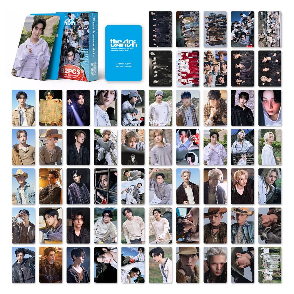 PHOTOCARDS ENHYPEN THE SIN: VANISH 92 PCS (60 Photocards + 32 Stickers)