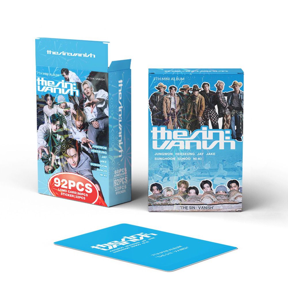 PHOTOCARDS ENHYPEN THE SIN: VANISH 92 PCS (60 Photocards + 32 Stickers)