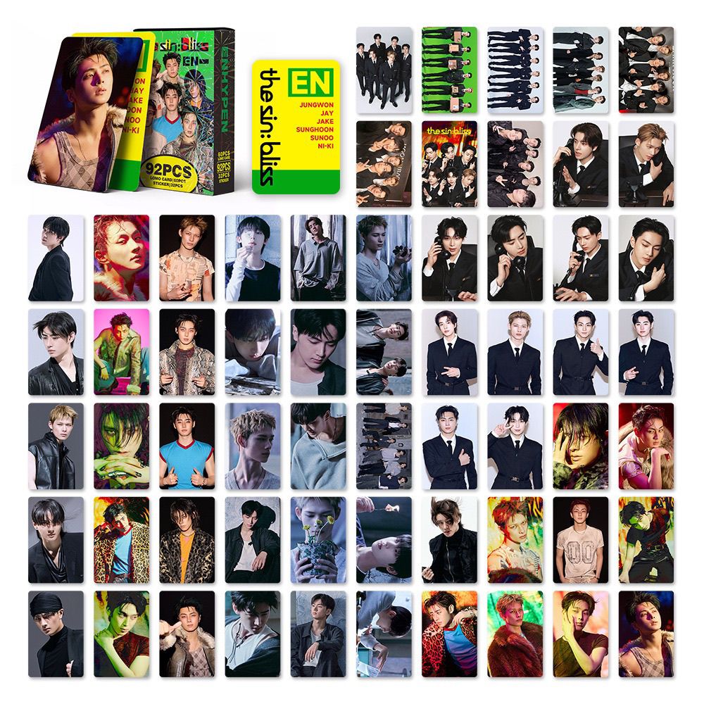 PHOTOCARDS ENHYPEN THE SIN: BLISS 92 PCS (60 Photocards + 32 Stickers)