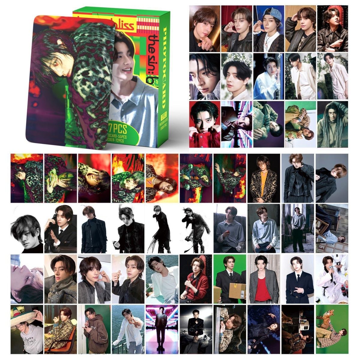 PHOTOCARDS ENHYPEN THE SIN: BLISS 127 PCS (55 Photocards + 72 Stickers)