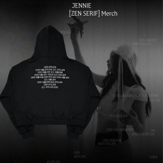 JENNIE (BLACKPINK) ZEN SERIF HOODIE