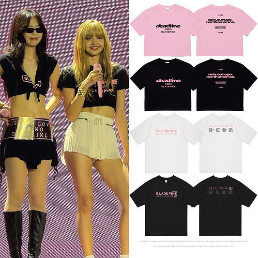 BLACKPINK DEADLINE T-SHIRT/CROPPEDS 100% COTTON