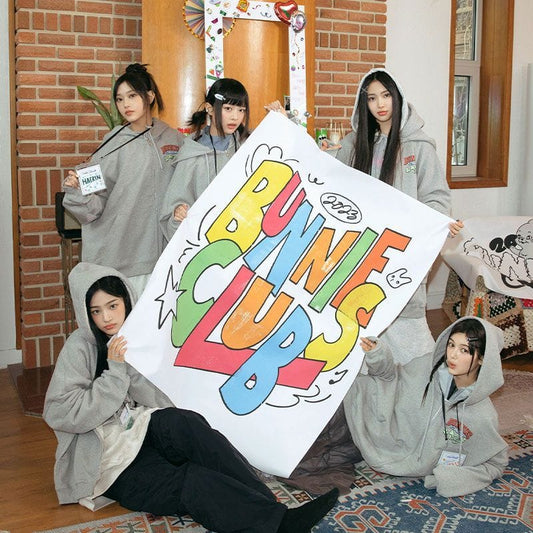 NEWJEANS BUNNIES CAMP HOODIE AND PANTS