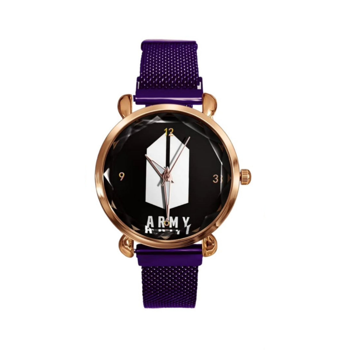 BTS ARMY WATCHES WITH STAINLESS STEEL STRAP - 3 COLOR OPTIONS!✨