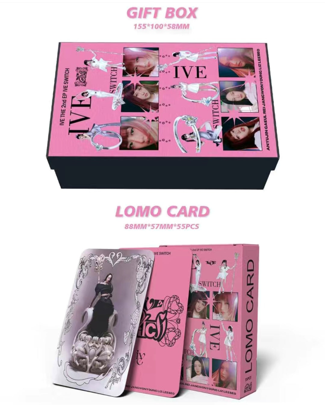 IVE MERCH BOX SWITCH 166 PCS (GIFT BOX WITH SEVERAL ITEMS!✨)