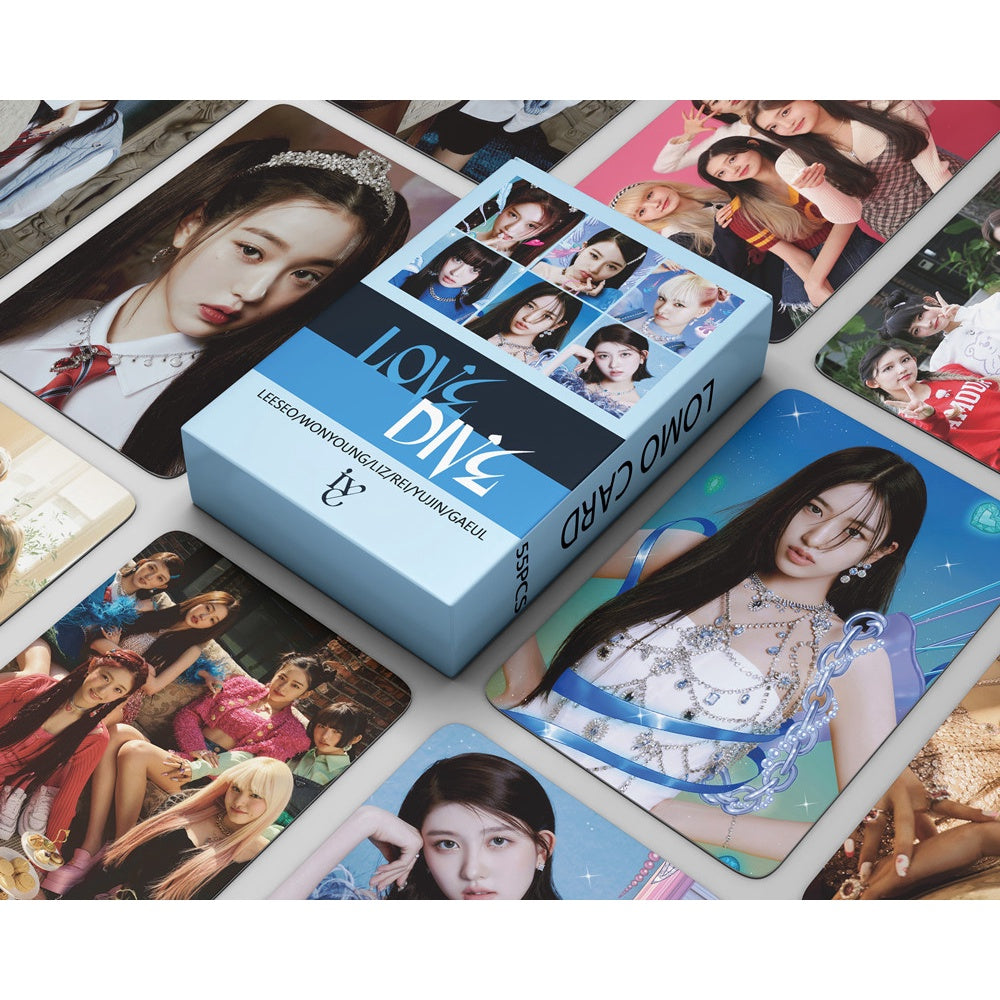 IVE MERCH LOVE DIVE PHOTOCARDS 55 PCS
