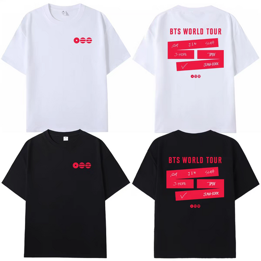 BTS WORLD TOUR 2026 T SHIRTS 100% COTTON
